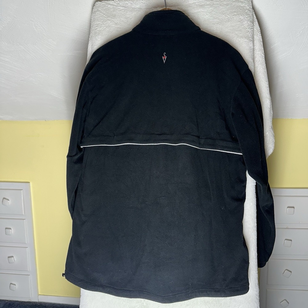 SCOTTeVEST Jacket XL Black Fleece 1/4 Zip TEC Mock Neck Outdoors Vented Pullover - Picture 9 of 11